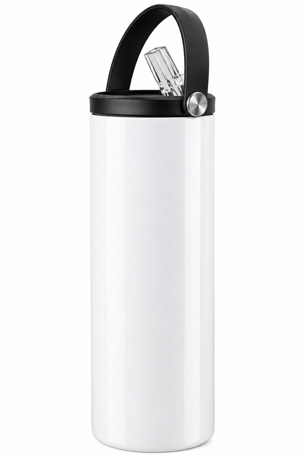 20 oz Skinny Tumbler with Handle & Straw