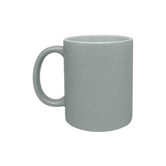 Silver Glitter Mug 11.8oz