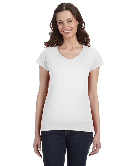 Women's Softstyle V-Neck Cotton T-Shirt