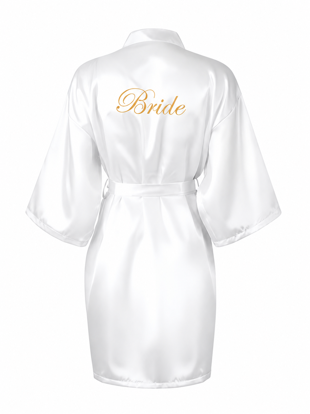 Bridal Party Satin Robe – Bride & Bridesmaid Embroidered Kimono