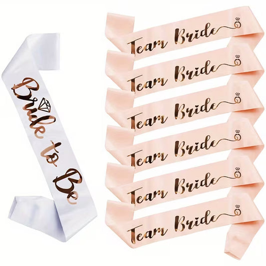 Rose Golden Satin Sash