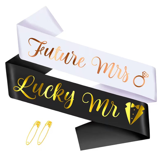 Bride to Be Sash and Groom to Be Sash Kit